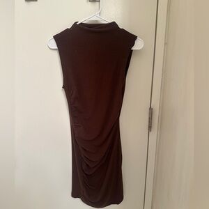 brown shein tank dress